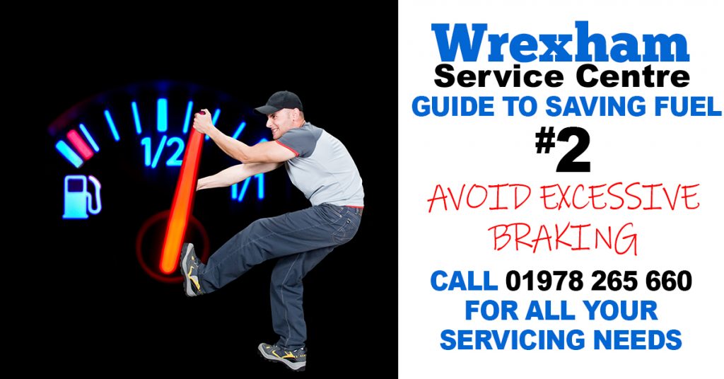 Image with the title avoid excessive braking to improve fuel efficiency