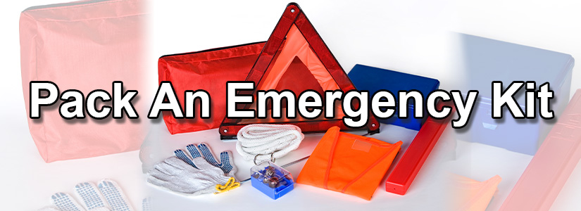 Image showing the items that may be used in an emergency kit